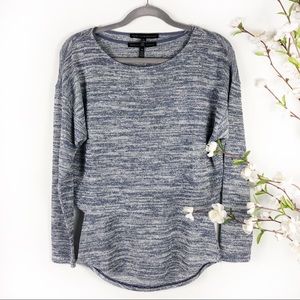White House Black Market Cozy Knit Twofer Sweater